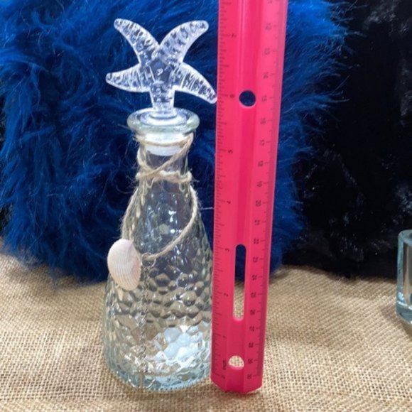 Starfish Pebble Texture Seaside Glass set decor - Picture 9 of 15